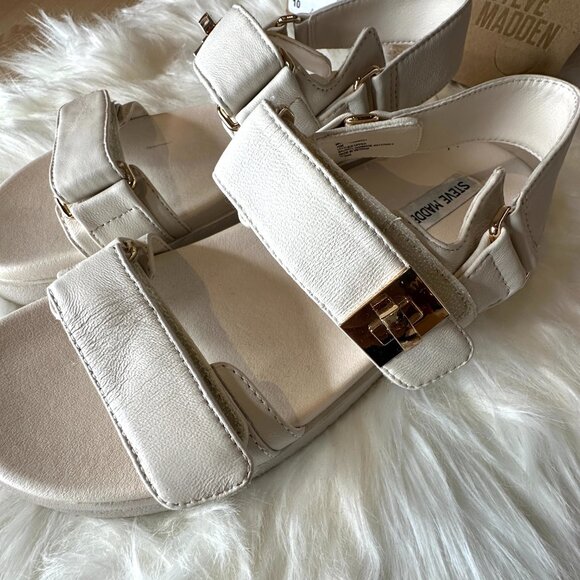 Steve Madden Cream Sandals - Picture 5 of 5